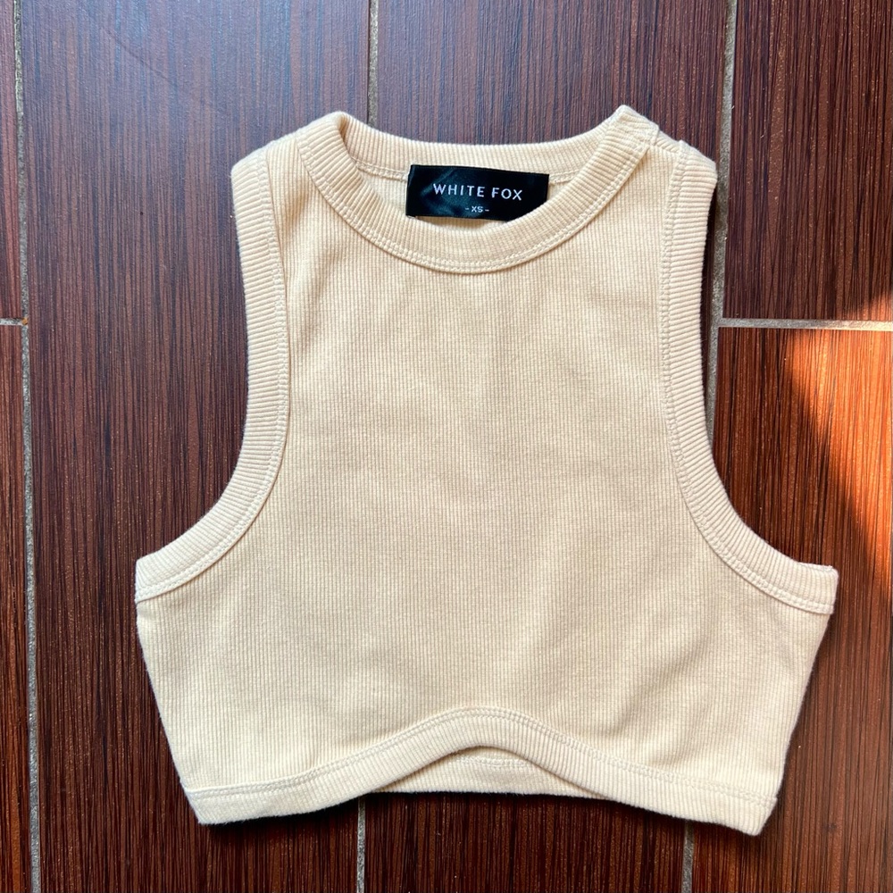 White Fox Crop-Top